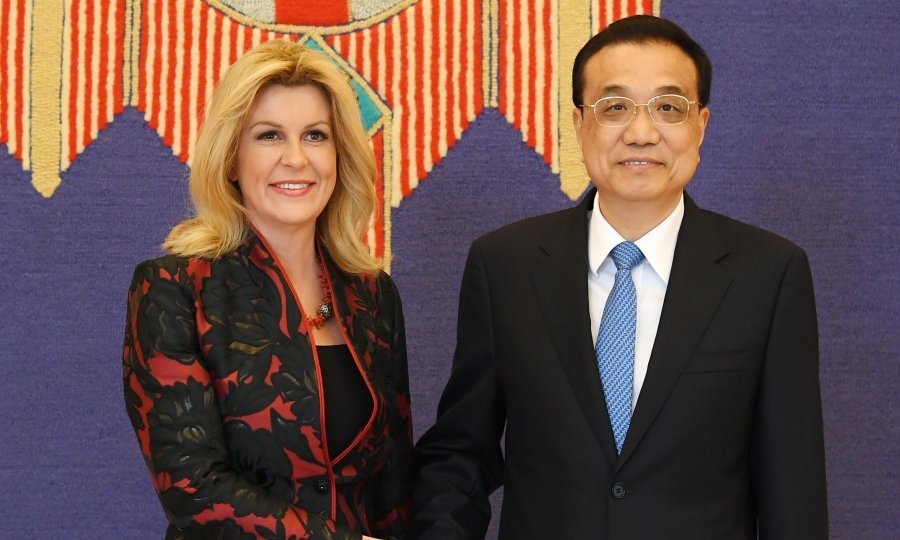 Predsjednica Kolinda Grabar Kitarović i kineski premijer Li Keqiang