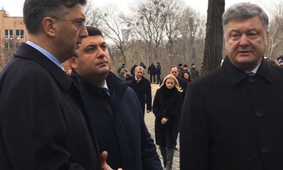 Andrej Plenković, Vladimir Grojsman i Petro Porošenko