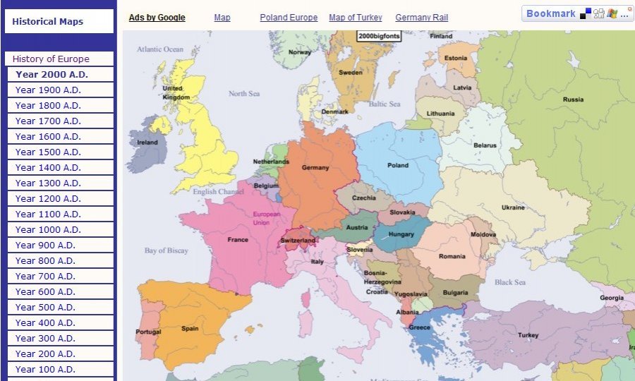 karta europe glavni gradovi Dvije tisuće godina povijesti Europe u kartama   tportal karta europe glavni gradovi