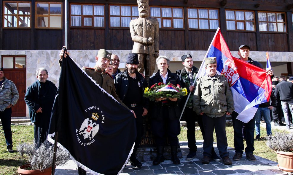 Pripadnici Ravnogorskog pokreta u Višegradu, ožujak 2019.