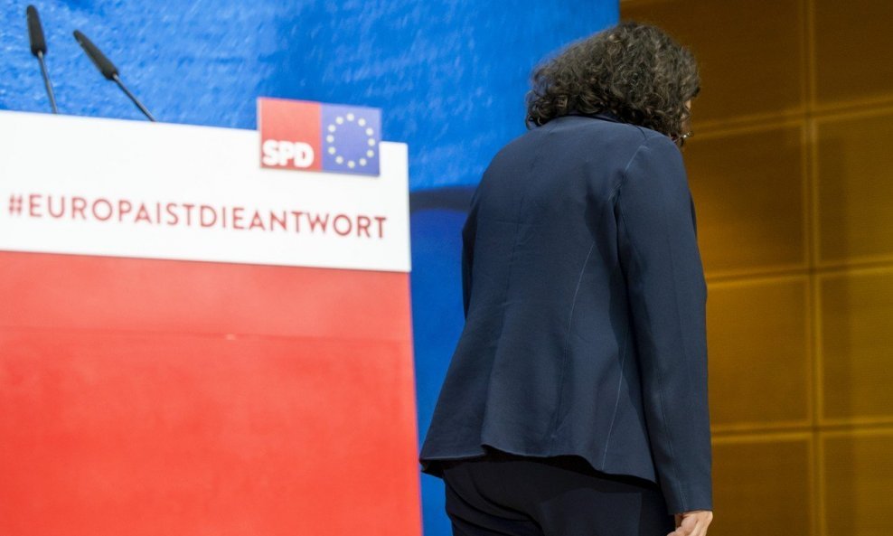 Andrea Nahles, šefica njemačkih socijaldemokrata, nakon niza neuspjeha podnijela je ostavku