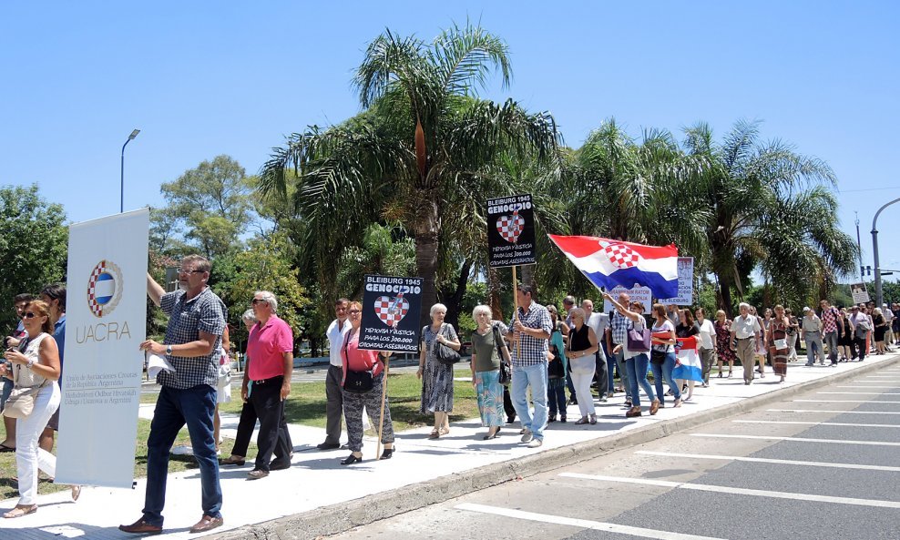 Prosvjed Hrvata u Argentini