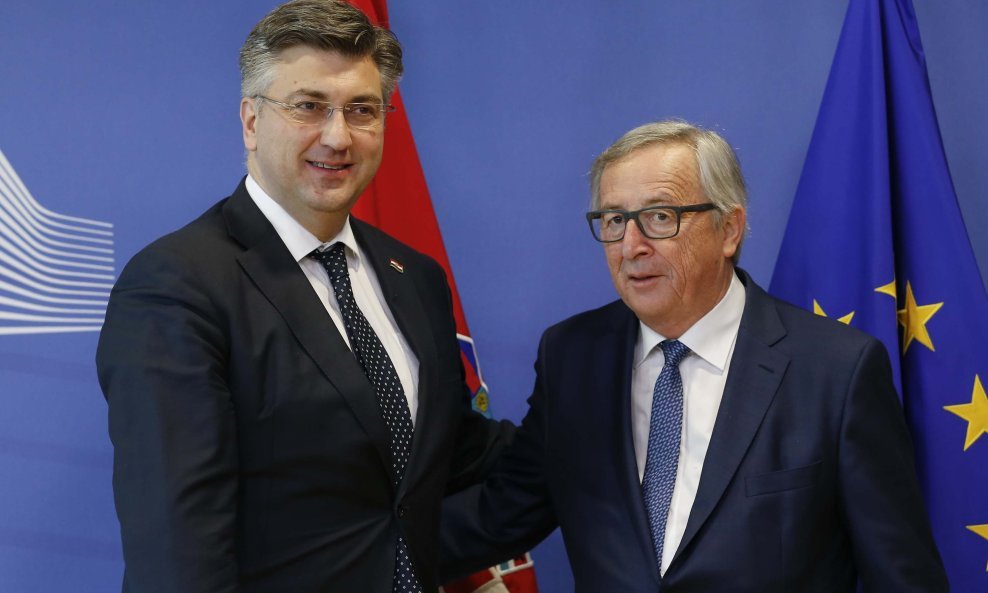 Andrej Plenković i Jean-Claude Juncker