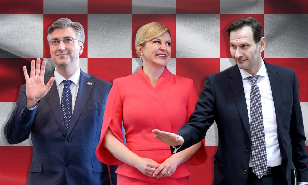 Andrej Plenković, Kolinda Grabar Kitarović i Miro Kovač