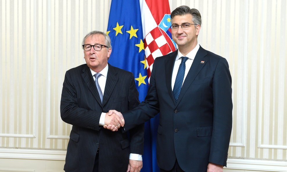 Jean Claude Juncker i Andrej Plenković