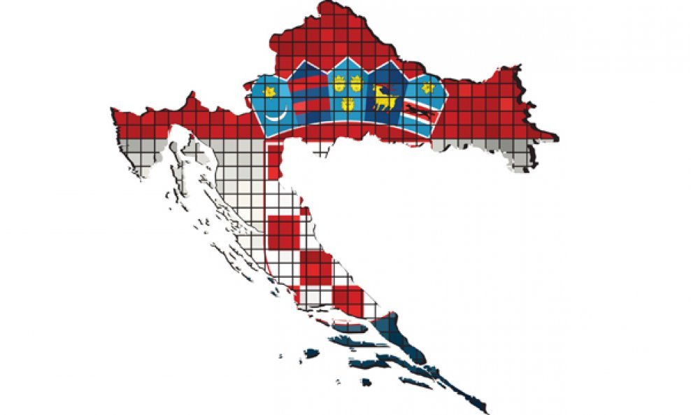 mapa hrvatske