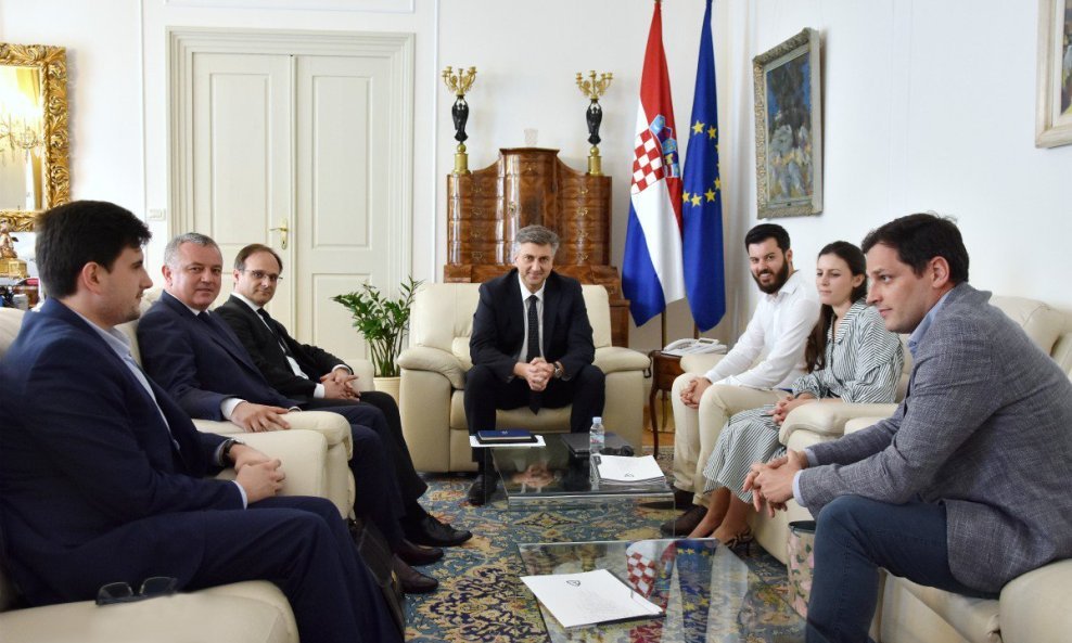 Mate Rimac kod Andreja Plenkovića na prošlotjednom sastanku