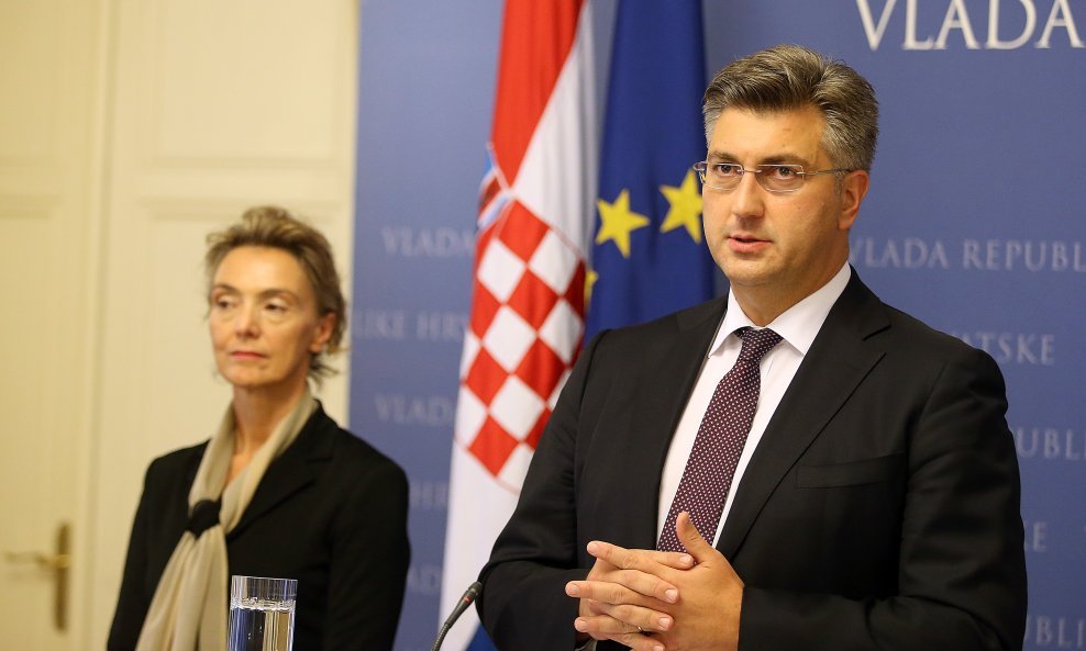 Marija Pejčinović Burić i Andrej Plenković