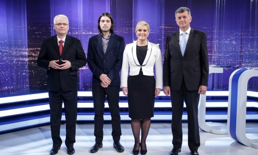 Sučeljavanje predsjedničkih kandidata na Novoj TV Josipović sinčić kolinda kujundžić