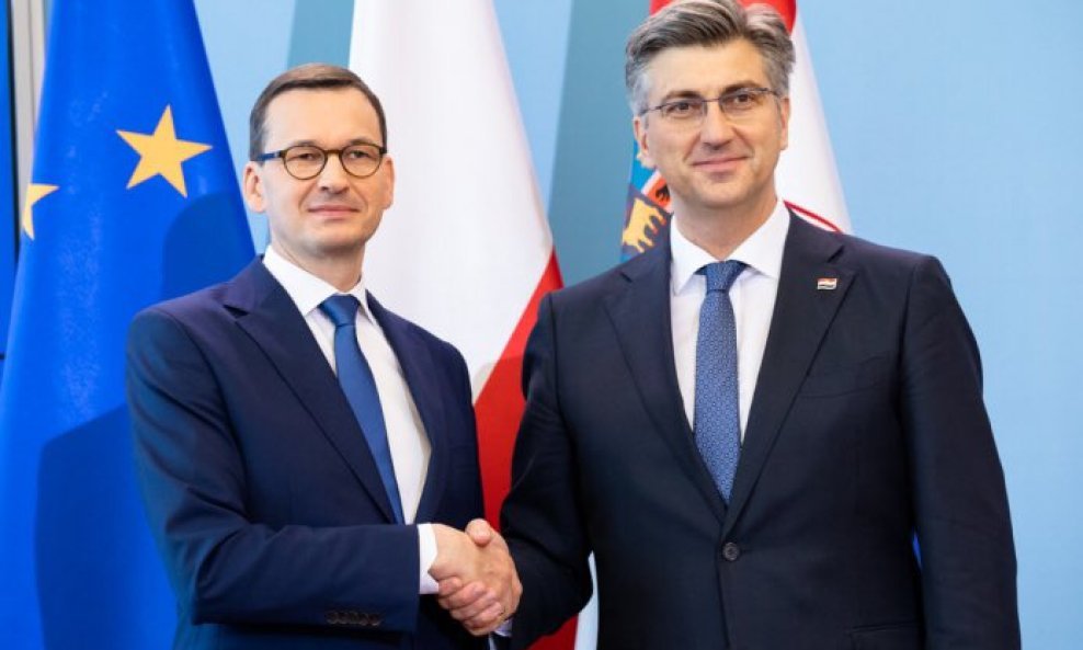 Mateusz Morawiecki i Andrej Plenković