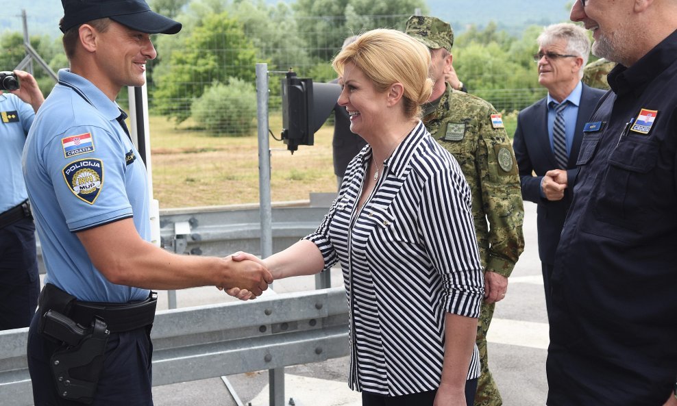 Predsjednica je posjetila granični prijelaz Kordunski Ljeskovac