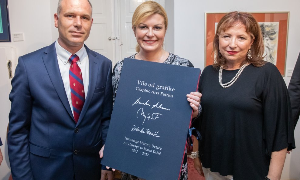 redsjednica Republike Kolinda Grabar-Kitarović posjetila Dom Marina Držića.