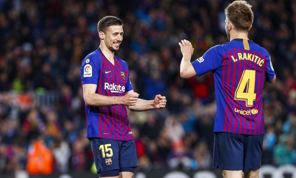 Clement Lenglet ( s brojem 15) i Ivan Rakitić