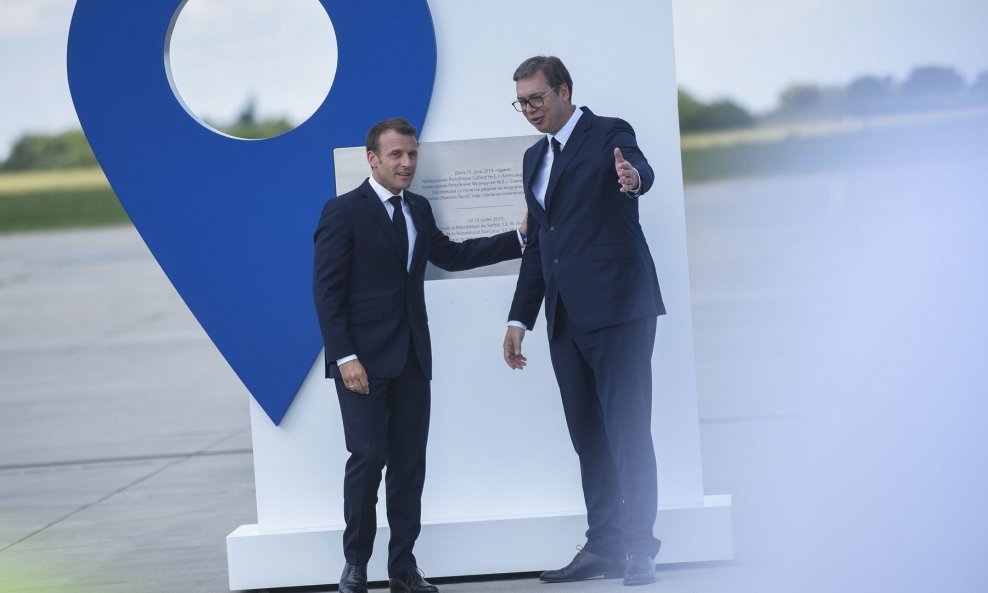 Emmanuel Macron i Aleksandar Vučić