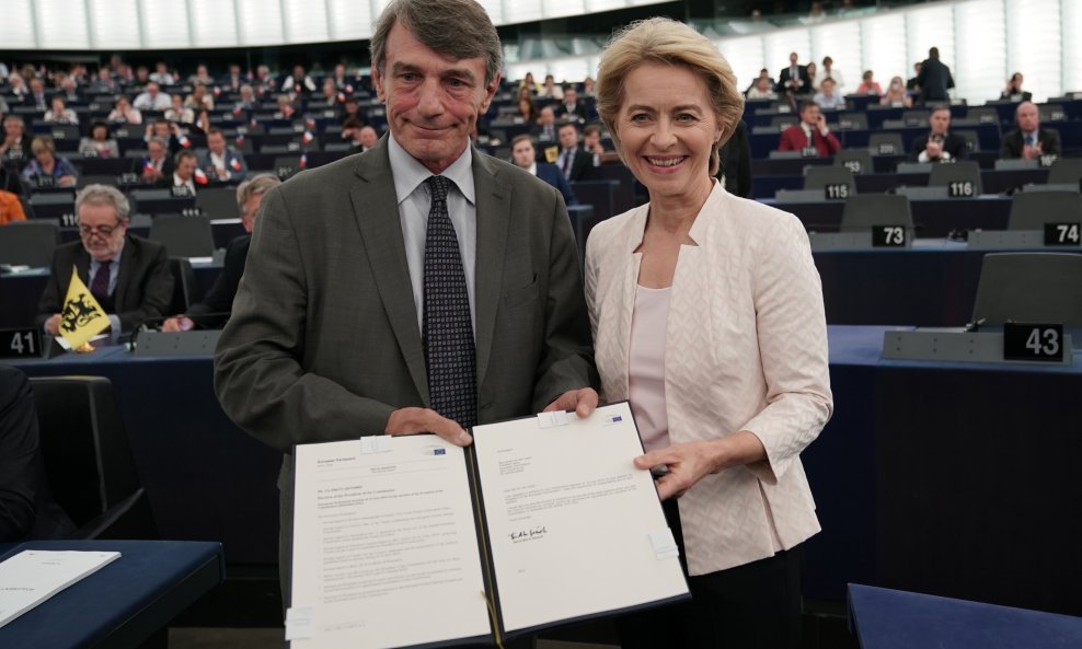 David Sassoli i Ursula von der Leyen