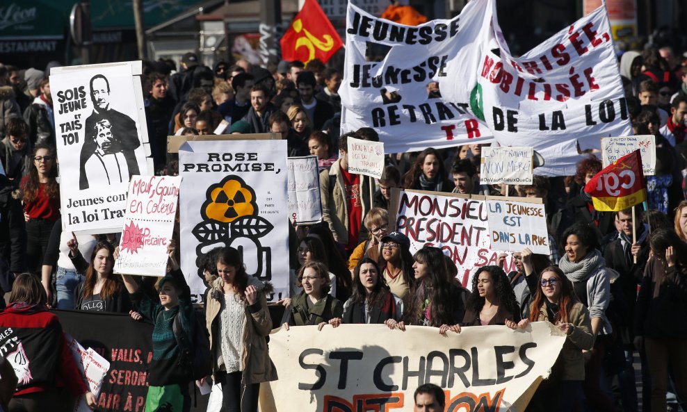 Studenstki prosvjedi u Francuskoj