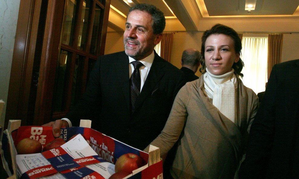 Milan Bandić sa kćerkom