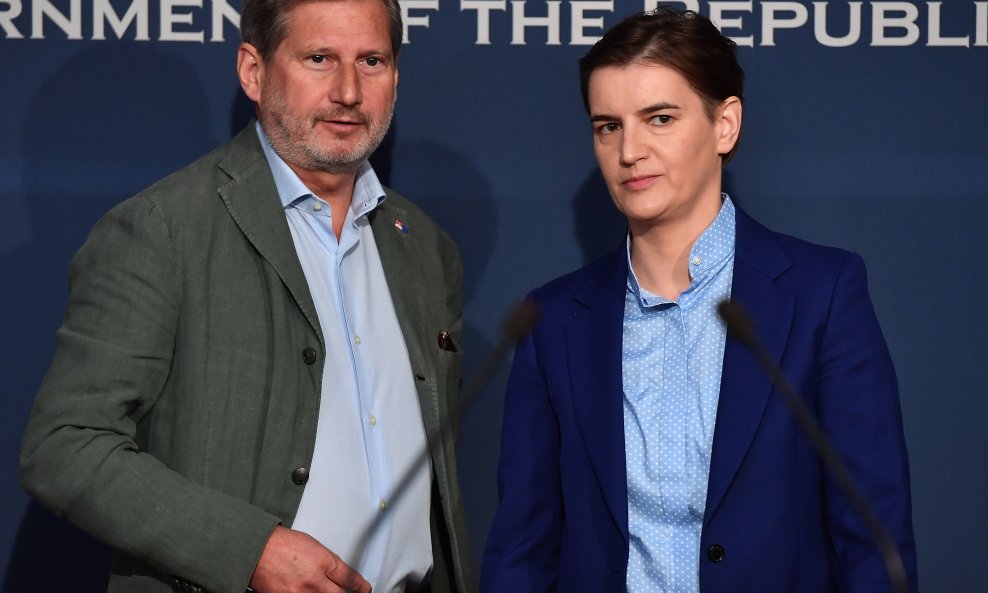 Ana Brnabić i Johannes Hahn