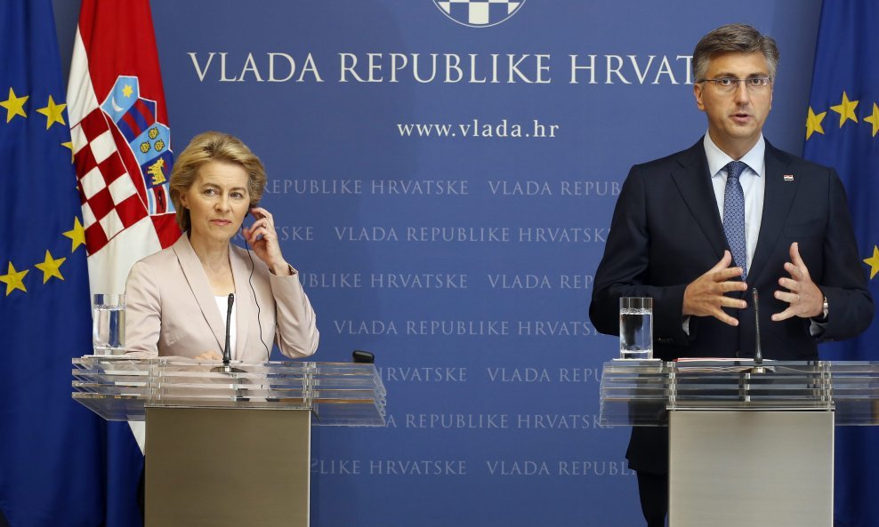 Ursula von der Leyen i Andrej Plenković