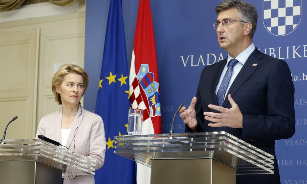 Ursula von der Leyen i Andrej Plenković