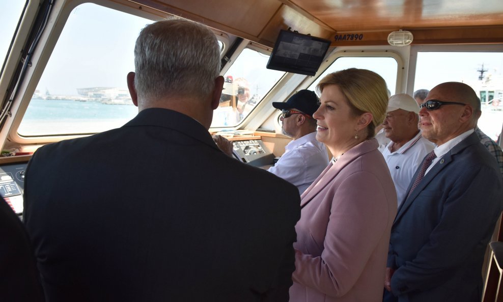 Izraelski domaćini su predsjednici priredili plovidbu po Galilejskom jezeru