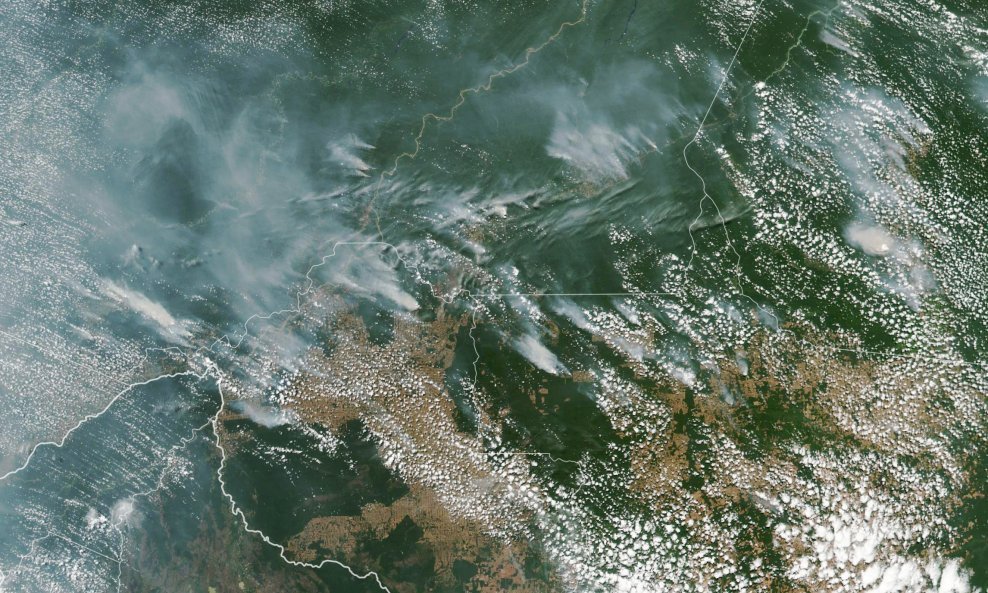 NASA-ina snimka požara u Amazoniji