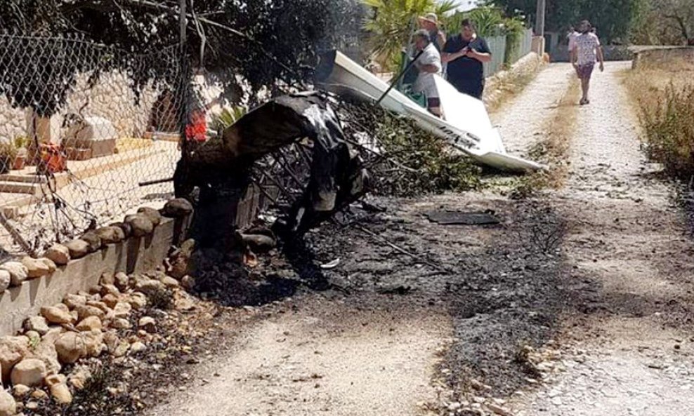 Sudar helikoptera i aviona na Mallorci