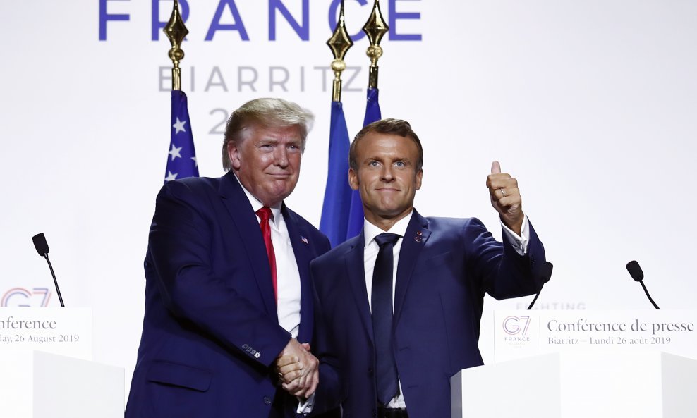 Emmanuel Macron i Donald Trump