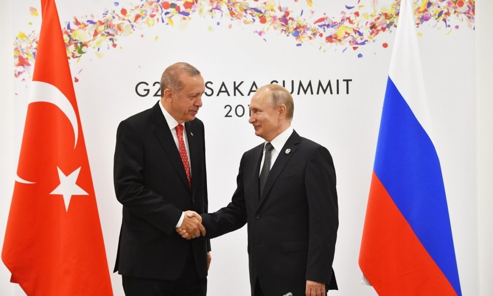 Turski predsjednik Tayyip Erdogan i ruski predsjednik Vladimir Putin