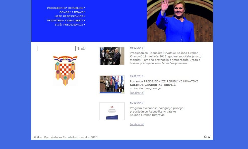Kolinda web stranica