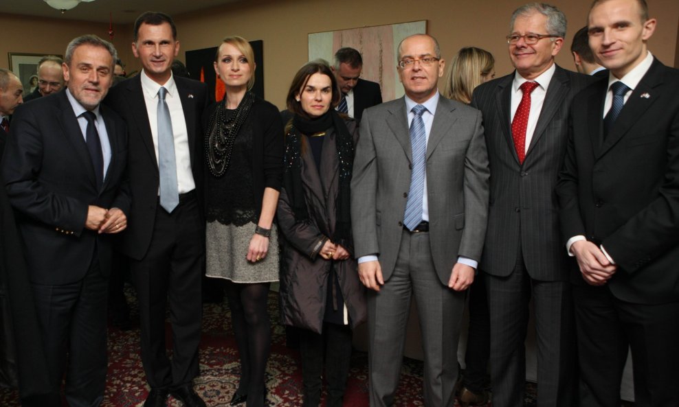 Milan Bandić, Dragan i Jadranka Primorac, Mirella Rašić, Branko Baričević, Yossi Amrani veleposlanik, Igor Zgrabljić