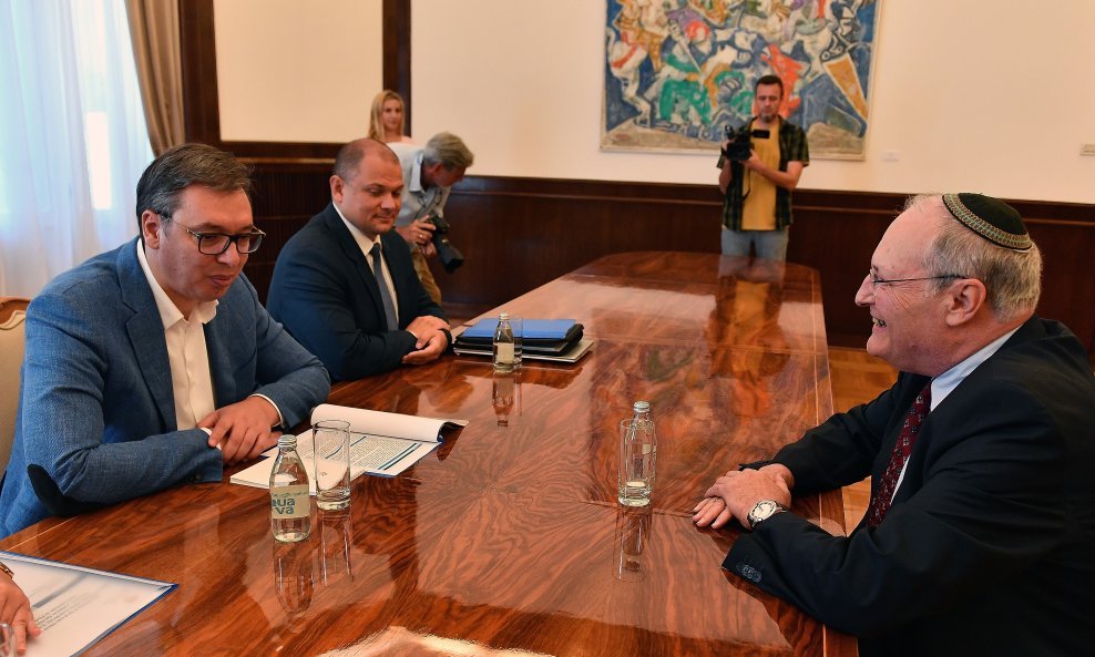 Aleksandar Vučić i Efraim Zuroff