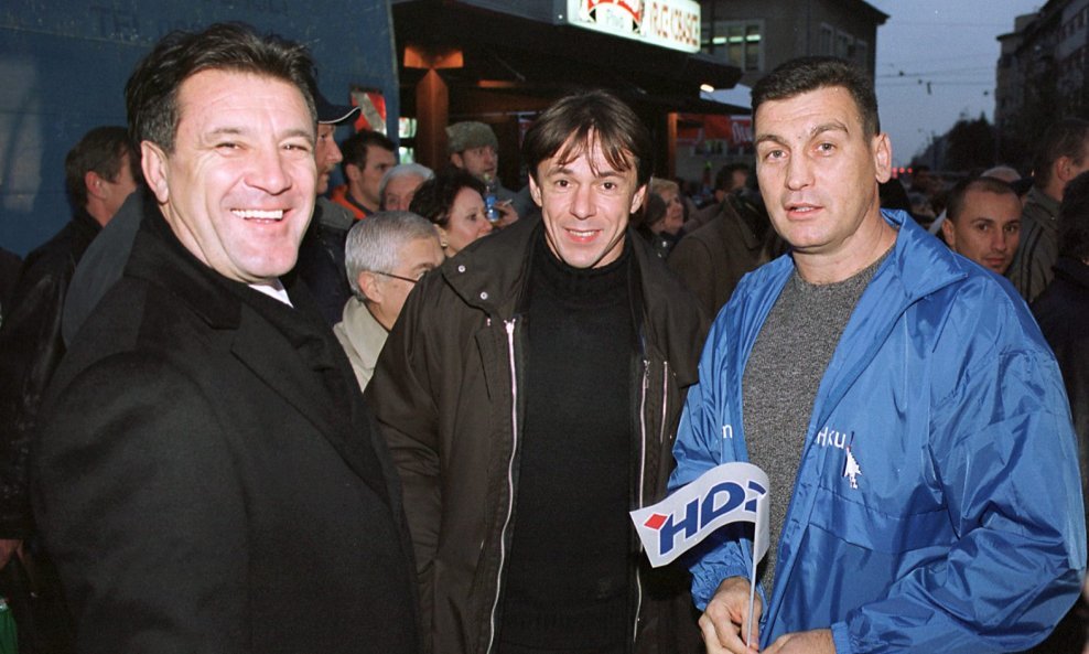 Zdravko Mamić, Nikola Jurčević i Damir Škaro 2003.
