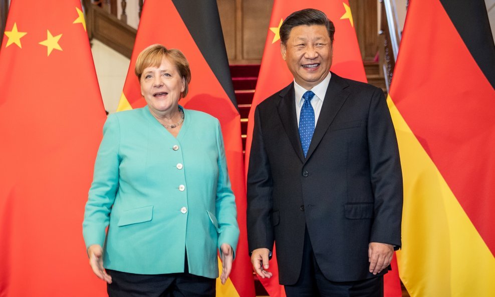 Njemačka kancelarka Angela Merkel u službenom posjetu Kini s kineskim predsjednikom Xi Jinpingom u Pekingu 6. rujna 2019.
