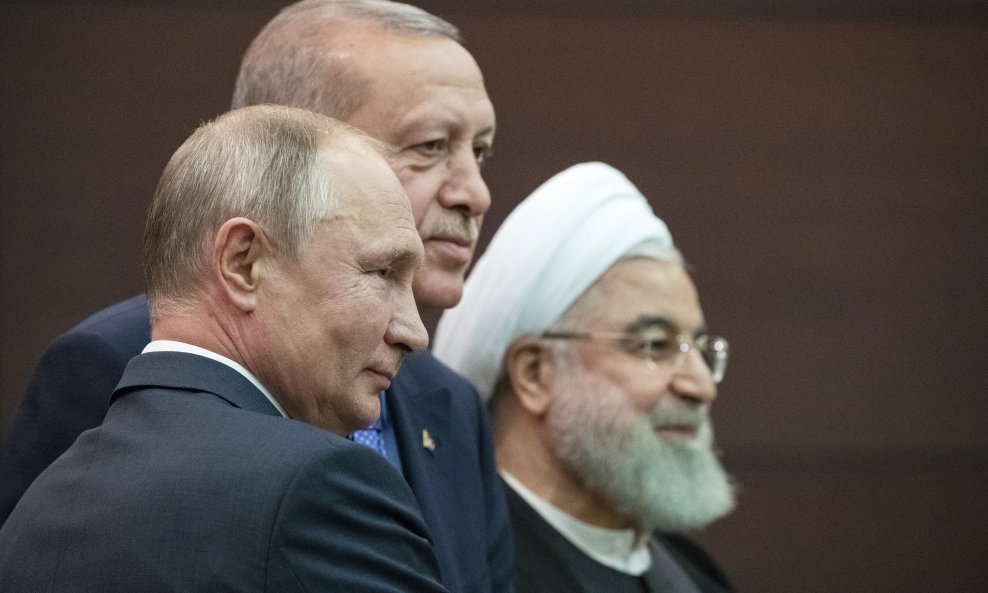 Vladimir Putin, Recep Tayyip Erdogan i Hassan Rouhani