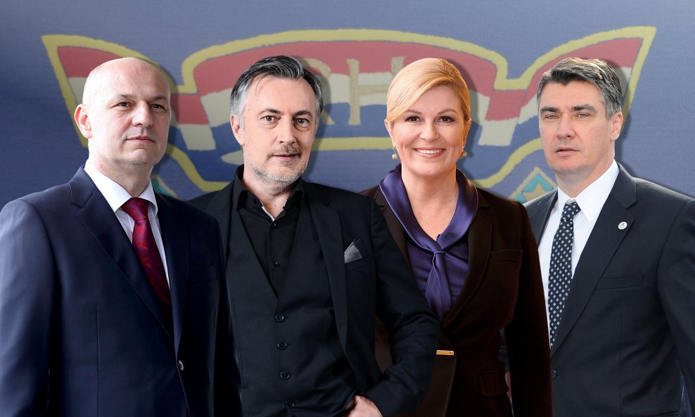 Mislav Kolakušić / Miroslav Škoro / Kolinda Grabar Kitarović / Zoran Milanović