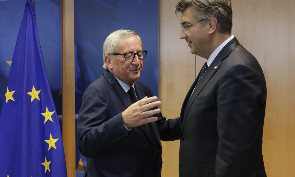 Jean-Claude Juncker i Andrej Plenković