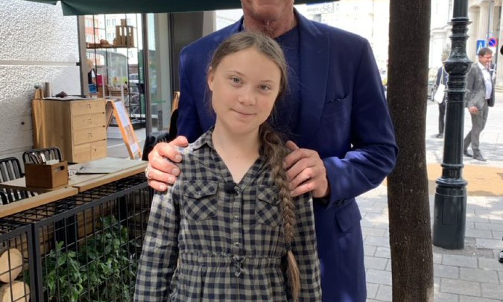 Greta Thunberg i Arnold Schwarzenegger