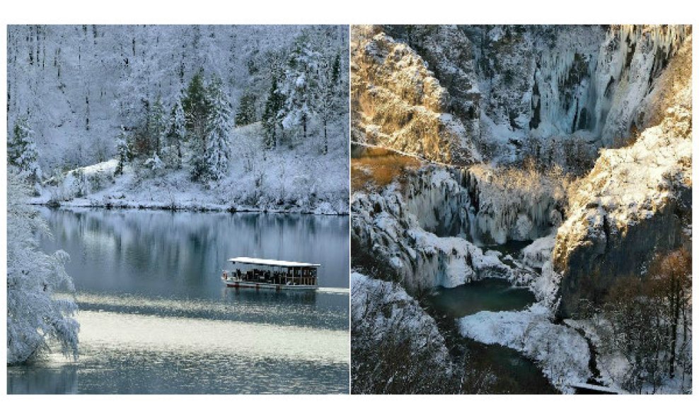 plitvička jezera pod snijegom spojka