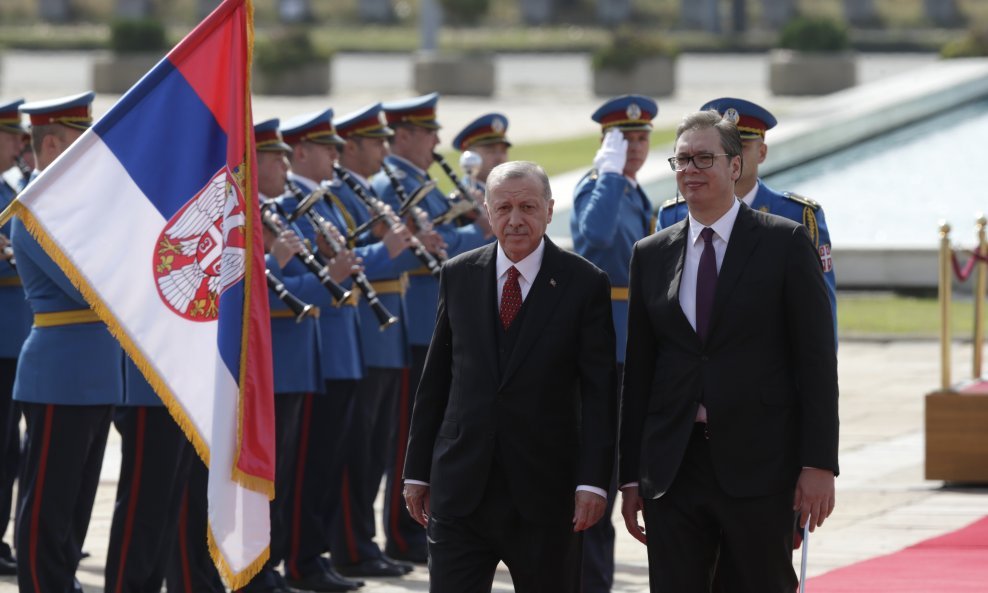 Turski predsjednik Recep Tayyip Erdogan i srbijanski predsjednik Aleksandar Vučić