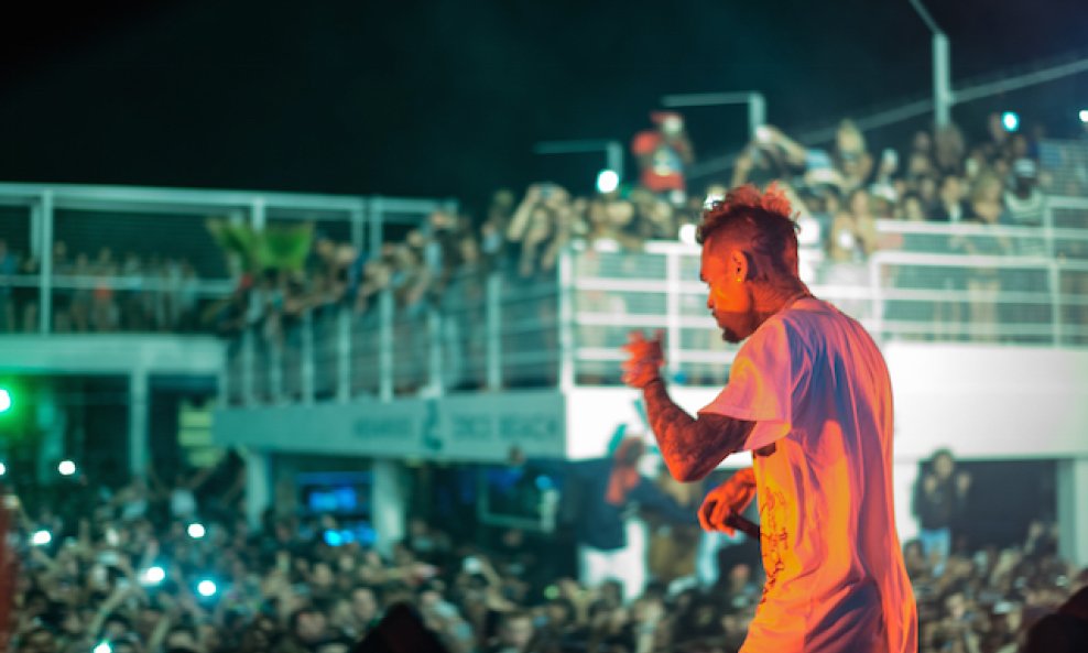 Chris Brown na Fresh Island festivalu