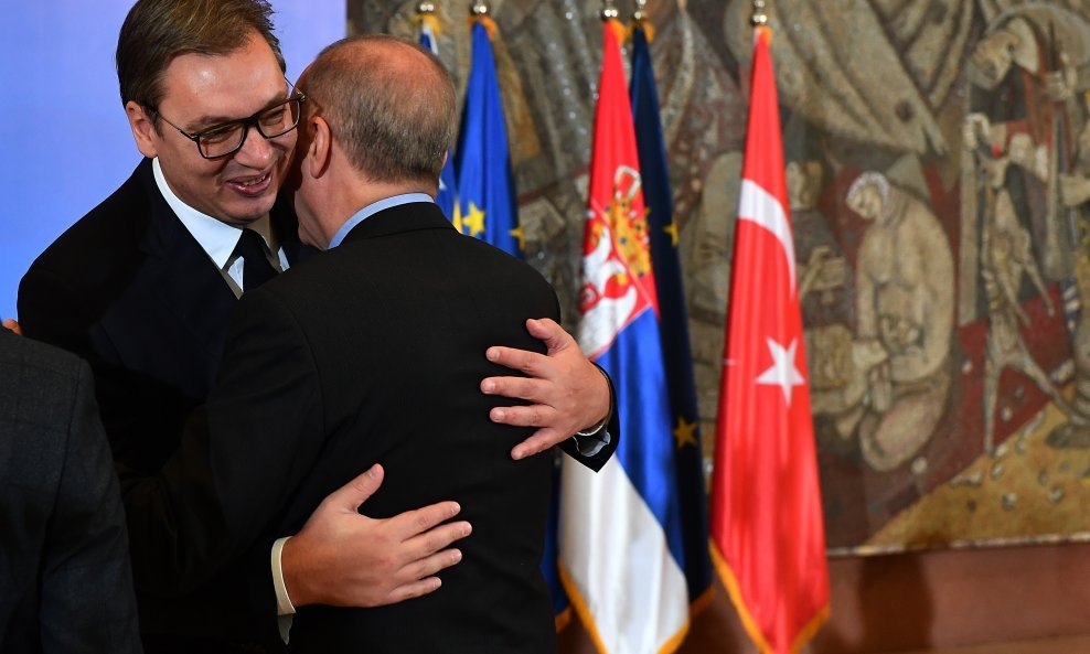 Aleksandar Vučić i Recep Tayyip Erdogan