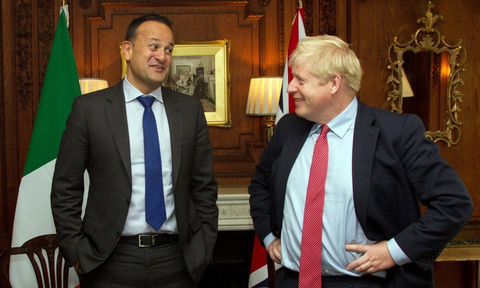 Leo Varadkar i Boris Johnson