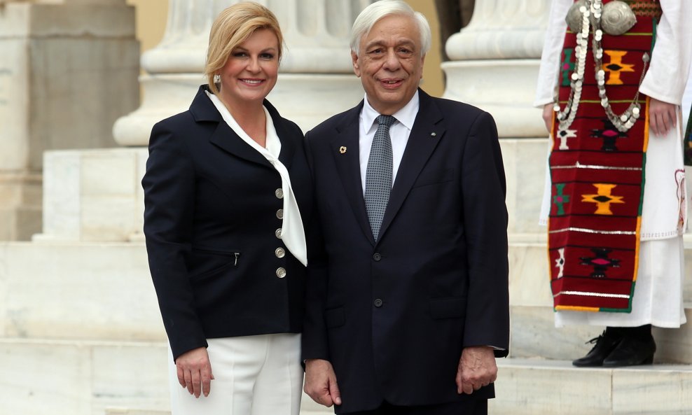 Kolinda Grabar-Kitarović i Prokopis Pavlopoulos