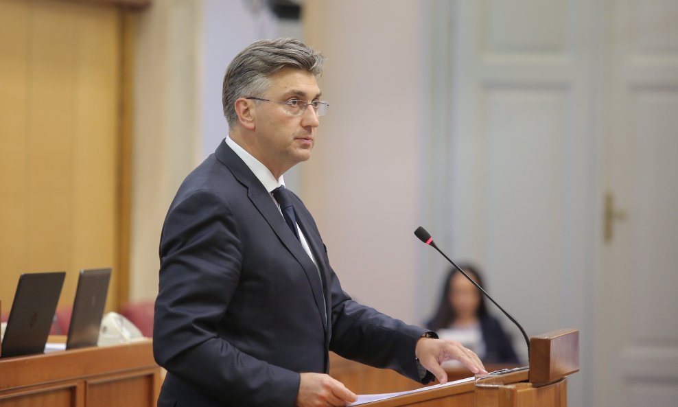 Andrej Plenković u Saboru