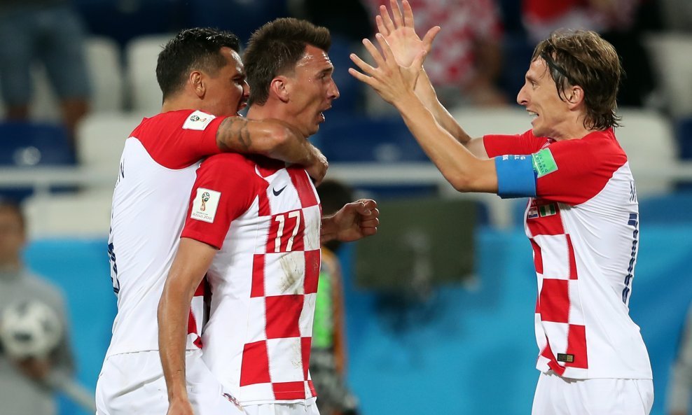 Mario Mandžukić, Dejan Lovren, Luka Modrić