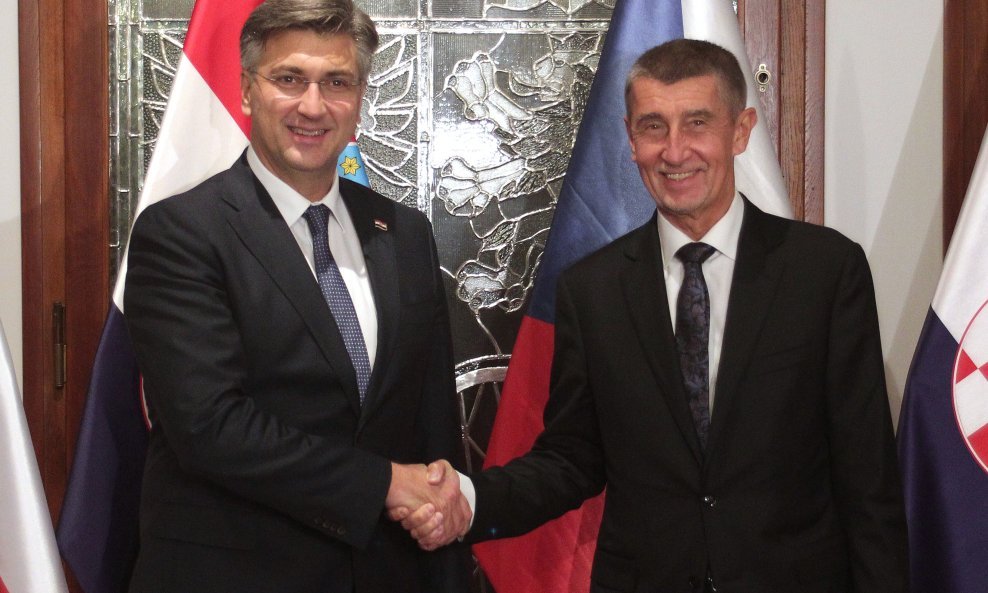 Andrej Plenković i Andrej Babiš