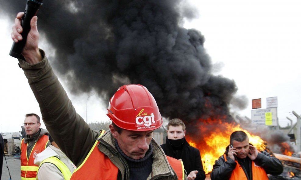 francuska štrajk rafinerija