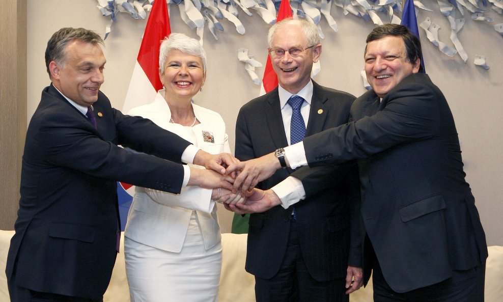 Kosor, Barroso, Orban, Rompuy