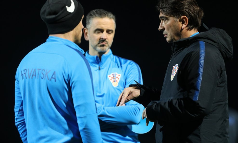 Izbornik Zlatko Dalić i kondicijski trener Luka Milanović